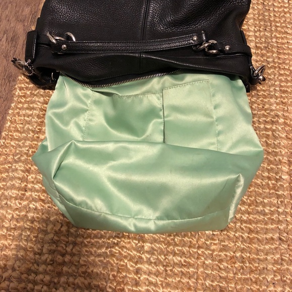 Black Leather Coach double strapped bag - Picture 12 of 12